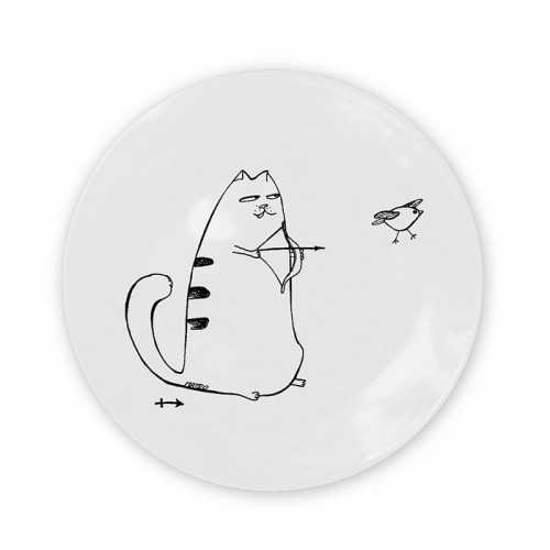 тарелка кот-стрелец в Нижнем Тагиле