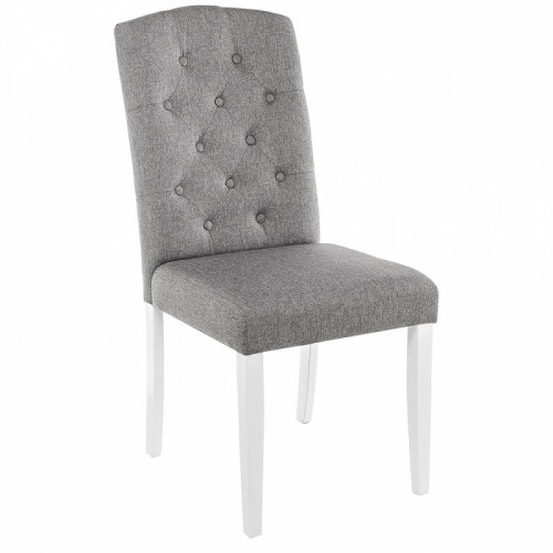 стул деревянный menson white / fabric pebble в Нижнем Тагиле