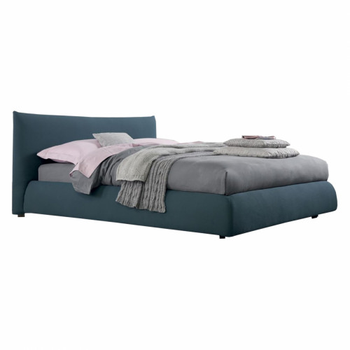кровать двуспальная 180х200 голубая pillow fit в Нижнем Тагиле