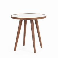 стол кофейный sputnik white and brown коичневый в Нижнем Тагиле