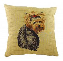 подушка с фото йоркширского терьера yorkie sitting в Нижнем Тагиле