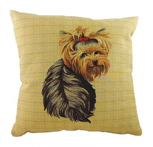 подушка с фото йоркширского терьера yorkie sitting в Нижнем Тагиле