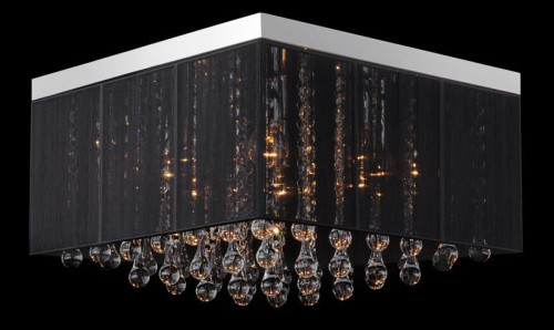 потолочная люстра eurosvet 3267/8 хром/черный в Нижнем Тагиле