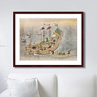 картина: scenes of traders in nagasaki, 1750г. в Нижнем Тагиле
