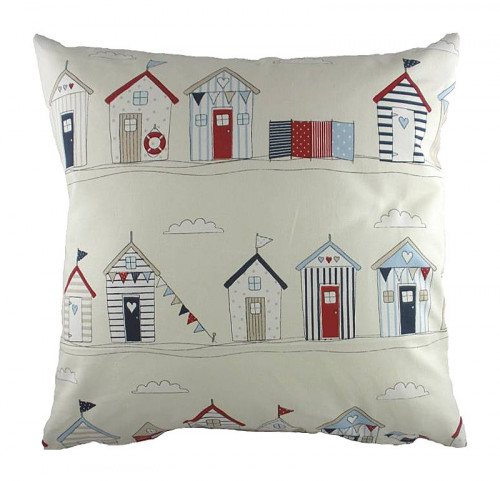 подушка с принтом beach huts blue в Нижнем Тагиле