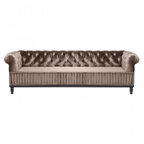 диван club sofa прямой коричневый в Нижнем Тагиле