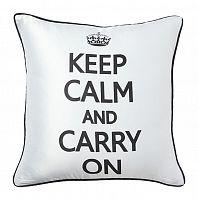 подушка с надписью keep calm and carry on в Нижнем Тагиле