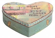 металлическая декоративная коробка (шкатулка) в виде сердца heart в Нижнем Тагиле