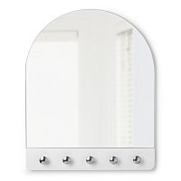 зеркало-арка с крючками белое peek в Нижнем Тагиле