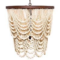 люстра «вандербилт» бусины из древесины нанизанные на нити в Нижнем Тагиле