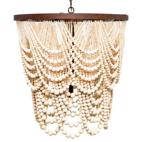люстра «вандербилт» бусины из древесины нанизанные на нити в Нижнем Тагиле