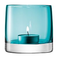 подсвечник стеклянный бирюзовый для чайной свечи light colour, 8,5 см в Нижнем Тагиле