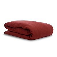 пододеяльник изо льна бордового цвета essential 200х200 в Нижнем Тагиле