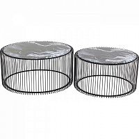 столик кофейный wire черный 70x70x34 в Нижнем Тагиле