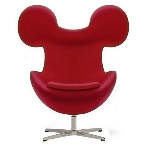 кресло egg mickey красное в Нижнем Тагиле