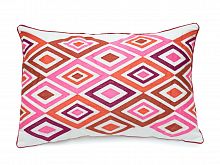розовая декоративная подушка прямоугольная eclectic style ромбы в Нижнем Тагиле