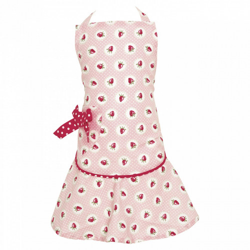 детский фартук w/bow strawberry pale pink в Нижнем Тагиле