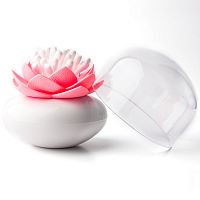 контейнер для хранения ватных палочек lotus белый-розовый в Нижнем Тагиле