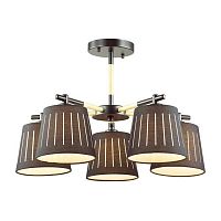 потолочная люстра odeon light nicola 4110/5 черная в Нижнем Тагиле