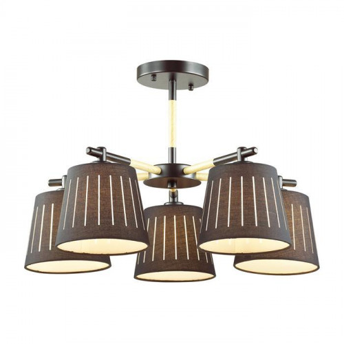 потолочная люстра odeon light nicola 4110/5 черная в Нижнем Тагиле
