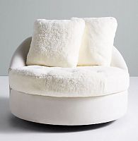 диван wool barwick swivel круглый белый в Нижнем Тагиле