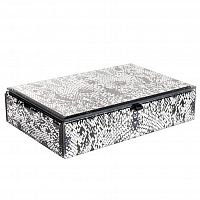 шкатулка для украшений кобра серая 23x15x5 см в Нижнем Тагиле