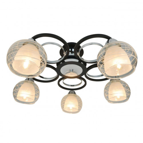 потолочная люстра arte lamp ginevra a1604pl-5bk в Нижнем Тагиле