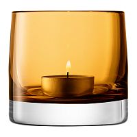 подсвечник стеклянный охра для чайной свечи light colour, 8,5 см в Нижнем Тагиле