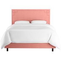 кровать двуспальная с мягкой спинкой 160х200 розовая aiden pink в Нижнем Тагиле