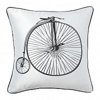 подушка с ретро-велосипедом retro bicycle white в Нижнем Тагиле