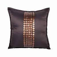 декоративная подушка handwork exclusive квадратная коричневая в Нижнем Тагиле