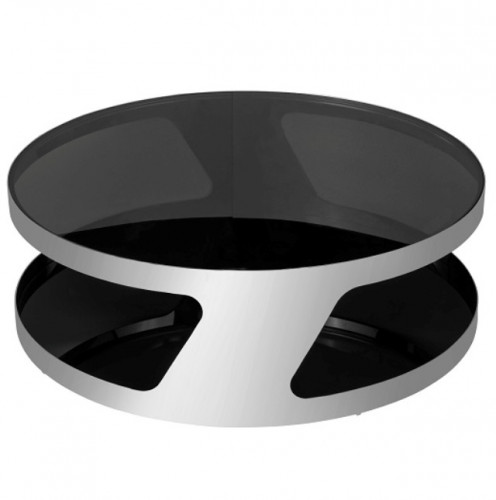 столик журнальный circle black серебряный , чёрный в Нижнем Тагиле