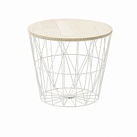 стол-корзина flora l белого цвета в Нижнем Тагиле