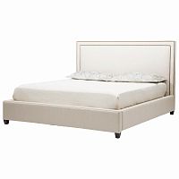 кровать двуспальная 160х200 бежевая dakota+ в Нижнем Тагиле