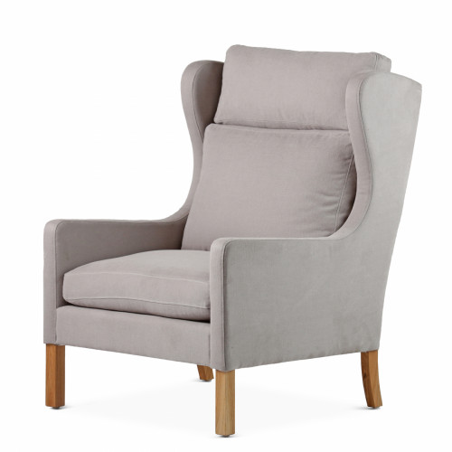 кресло wingback серый в Нижнем Тагиле
