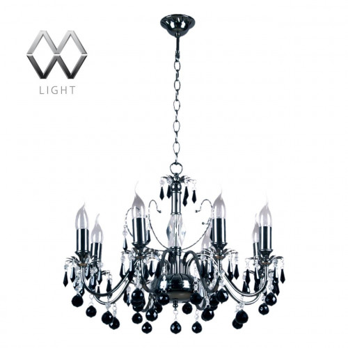 подвесная люстра mw-light барселона 313010208 черная в Нижнем Тагиле
