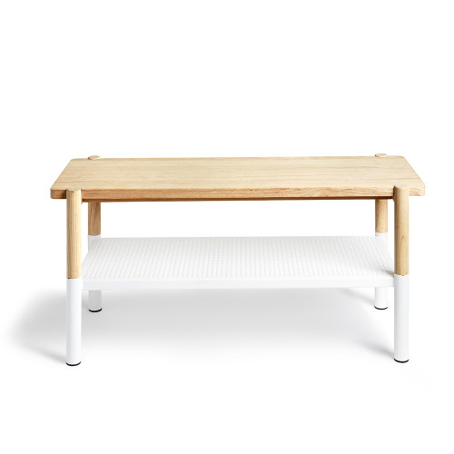 скамейка promenade белый-натуральное дерево в Нижнем Тагиле