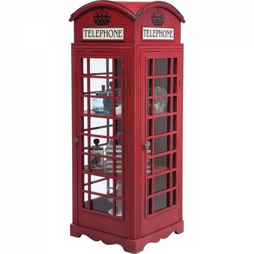 шкаф-витрина london telephone красный в Нижнем Тагиле