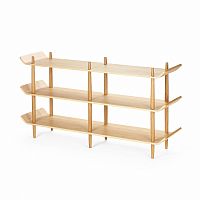 стеллаж bentwood двойной светло-коричневый в Нижнем Тагиле