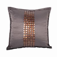 декоративная подушка handwork exclusive квадратная темно-серая в Нижнем Тагиле