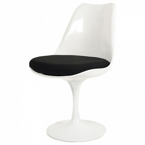 стул eero saarinen style tulip chair черная подушка в Нижнем Тагиле