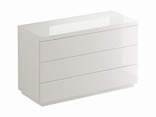 комод kristal 3 ящика белый глянец в Нижнем Тагиле