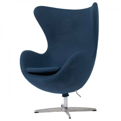 кресло egg chair серо-синее в Нижнем Тагиле