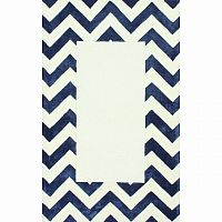 ковер zig zag синий с квадратом 240х330 в Нижнем Тагиле