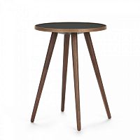 стол кофейный sputnik высота 55 black and brown коричневы в Нижнем Тагиле