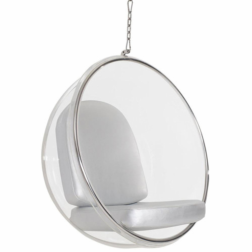 кресло eero aarnio style bubble chair серое в Нижнем Тагиле