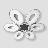 потолочная светодиодная люстра ambrella light orbital granule fg1022/6+1 wh 144w+80w d1000 в Нижнем Тагиле