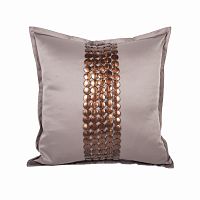 декоративная подушка handwork exclusive квадратная бежевая в Нижнем Тагиле