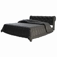 кровать двуспальная 160х200 черная из экокожи adelle в Нижнем Тагиле