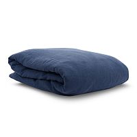 пододеяльник изо льна темно-синего цвета essential 150х200 в Нижнем Тагиле
